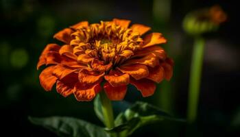 vibrante ramalhete do multi colori flores dentro uma formal jardim gerado de ai foto