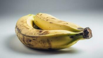 maduro orgânico banana, uma saudável lanche com doce frescor gerado de ai foto