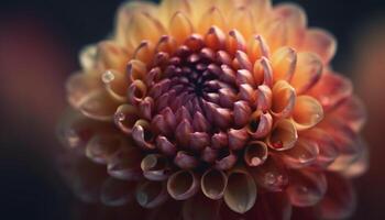 vibrante pétalas do uma solteiro dália Flor dentro natureza cena gerado de ai foto