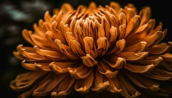 vibrante gerbera margarida, uma solteiro flor dentro natureza beleza gerado de ai foto