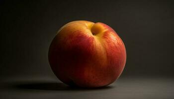 suculento, maduro maçã uma saudável lanche a partir de natureza recompensa gerado de ai foto