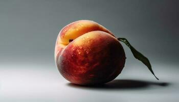 suculento, maduro maçã fatia uma saudável lanche a partir de natureza recompensa gerado de ai foto