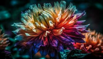 vibrante multi colori ramalhete vitrines beleza dentro natureza floral formalidade gerado de ai foto