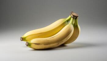 fresco maduro banana, uma saudável lanche para vegetariano dietas gerado de ai foto