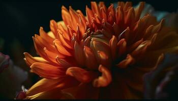 vibrante pétalas do uma solteiro dália flor dentro natureza beleza gerado de ai foto