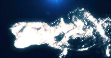 abstrato fundo do iridescente líquido água contra a fundo do luz foto