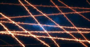 abstrato laranja fogo néon energia linhas mágico brilhando fundo foto