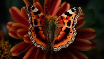 vibrante borboleta asa vitrines natural beleza e elegância dentro natureza gerado de ai foto