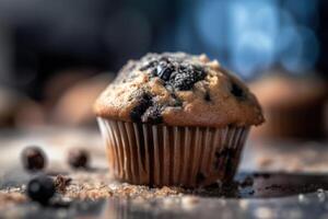 estoque foto do uma bolinho editorial Comida fotografia generativo ai