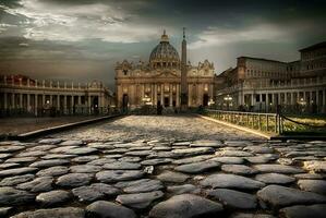 Vaticano às crepúsculo foto