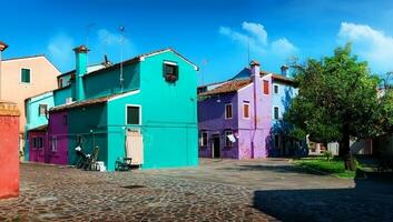 brilhante colori casas foto