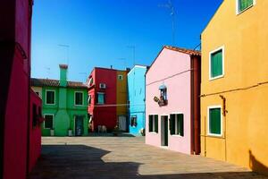 casas do burano foto