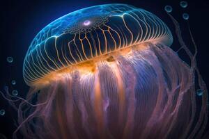 a extremamente afiado e detalhado retrato do medusa, generativo ai foto