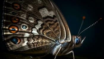 do borboleta dentro macro fechar acima gerado de ai foto