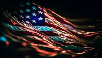 abstrato Estrela forma simboliza americano patriotismo e unidade gerado de ai foto