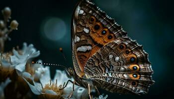 vibrante borboleta asa vitrines natureza delicado beleza gerado de ai foto