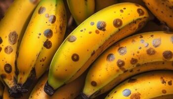 maduro banana monte, uma saudável lanche a partir de natureza agricultura amontoar gerado de ai foto