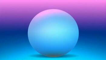 esfera decoração dentro vibrante cores com desfocado gerado de ai foto