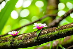 selvagem flores em a ramo foto