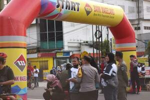 magelang, indonésia. junho 4, 2023-lugar para casual bicicleta Estrela eventos dentro magalang. foto