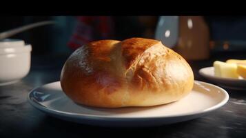 estoque foto do hiper-realista retrato do pão Comida fotografia generativo ai