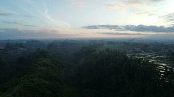 ubud manhã Visão a partir de acima foto