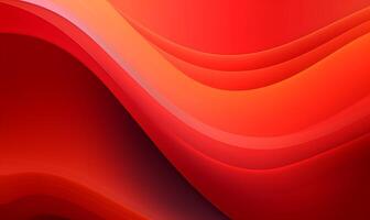 abstrato gradiente vermelho laranja líquido onda fundo. ai gerado foto