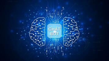 chatbot estão assistente conversação para providenciar Acesso para dados crescimento do o negócio dentro conectados rede, robô inscrição e global conexão, ai, artificial inteligência. foto