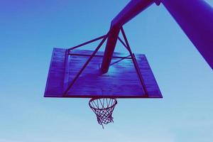 equipamento de esporte para basquete de rua foto