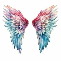 aguarela anjo asas isolado. ilustração ai generativo foto