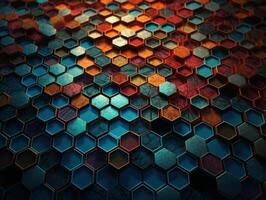 colorida abstrato fundo orgânico formas abstrato geométrico mosaico padronizar criada com generativo ai tecnologia foto