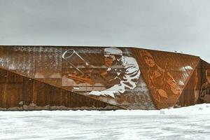 rzhev memorial para a soviético soldado foto