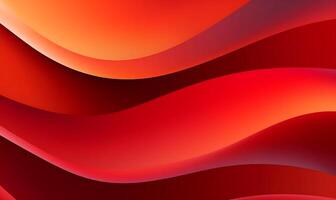 abstrato vermelho laranja líquido onda fundo ai gerado foto