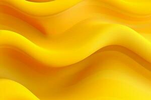 abstrato amarelo líquido onda fundo. ai gerado foto