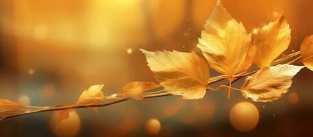 lindo outono folhas fundo ilustração. ai gerado foto