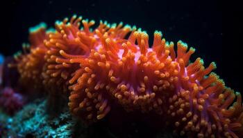 peixe nadar entre suave coral recife gerado de ai foto