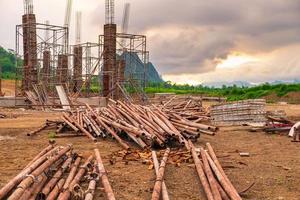 fundo do canteiro de obras que ainda não foi concluído foto