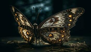 borboleta asa monitores beleza dentro natureza gerado de ai foto