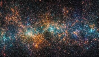 explodindo Super Nova ilumina multi colori galáxia dentro profundo espaço pano de fundo gerado de ai foto