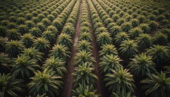 agricultura indústria prospera dentro a tranquilo, verde panorama com abundância gerado de ai foto