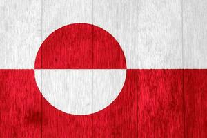 bandeira do administrativo divisões do Groenlândia em uma texturizado fundo. conceito colagem. foto