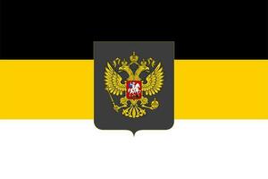 russo imperial bandeira com uma de duas cabeças Águia . primeiro oficial Estado bandeira do a russo Império e bandeira para celebrações. foto