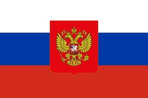 bandeira do russo federação. a oficial cores e proporções estão correto. nacional bandeira do russo federação. russo federação bandeira ilustração. foto