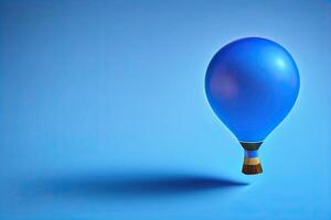 azul balão em fundo generativo ai foto
