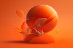 laranja colorida fundo generativo ai foto