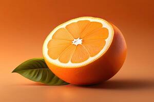 laranja colorida fundo generativo ai foto