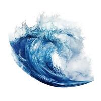 oceano onda isolado. ilustração ai generativo foto