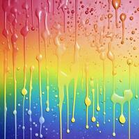 arco Iris cor pintura gotas fundo. lgbt orgulho conceito. ai gerado foto