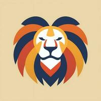logotipo da cabeça de leão foto
