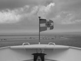 a ilha do borkum dentro a alemão norte mar foto